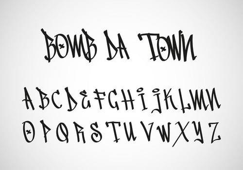 Graffiti Tag Letter Free Vector