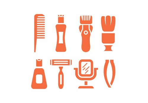 Shave vector icons