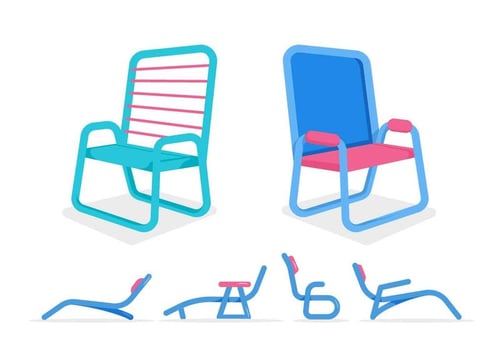 Free Unique Lawn Chair Vectors