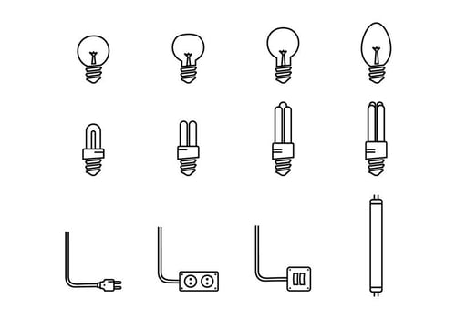 Led Lights Icon vector