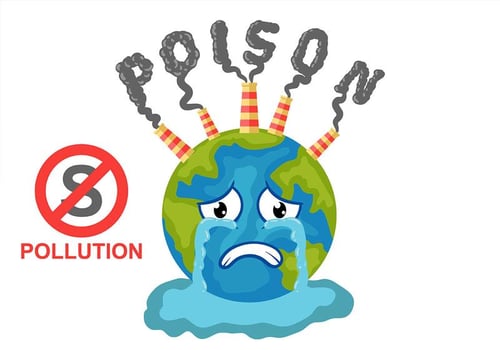 Stop Pollution Air Background Vector
