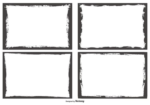 Grunge Style Photo Edges vector
