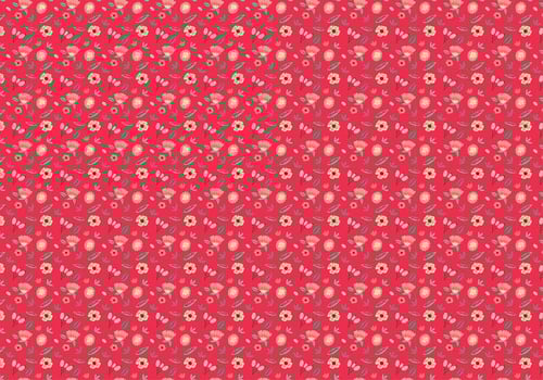 Ditsy Red Background Free Vector
