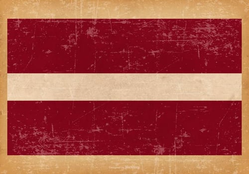 Grunge Flag of Latvia vector