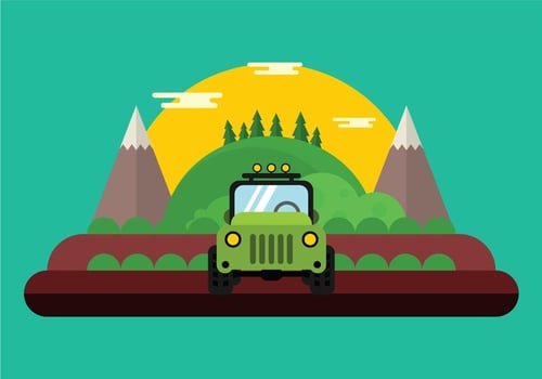 Off Road SUV Illustration vector