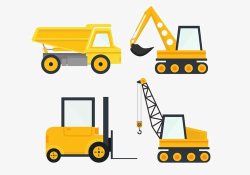 Construction Vehicles Vector