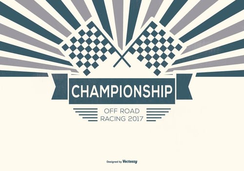 Retro Offroad Racing Background vector