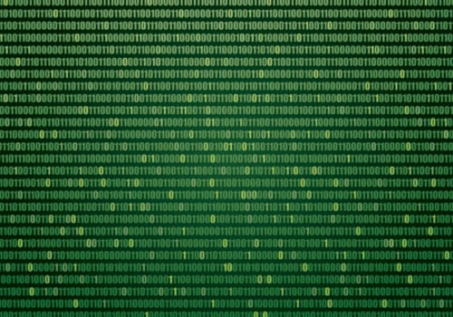 Vector Green Matrix Background 
