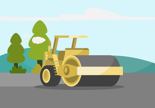 Steamroller Illustration vector
