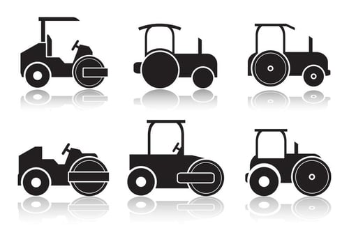 Road Roller Icon  vector