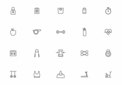 Personal Trainer and Fitness Vectors