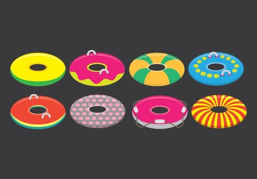 Innertube Icon Set vector
