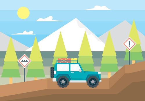 Off Road Car Illustration vector