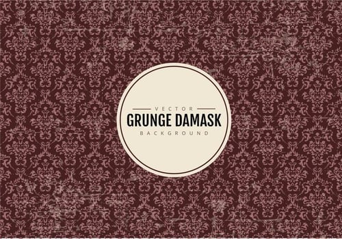 Old Damask Background vector