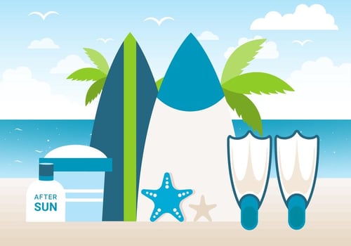 Free Design Vector Summer Time Background