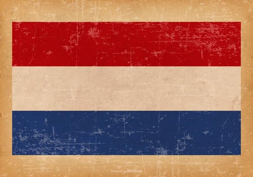 Grunge Flag of Netherlands vector
