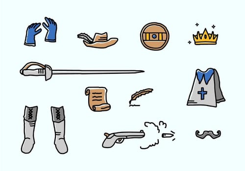 Musketeer Vector Icons