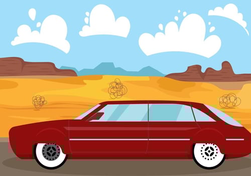 Vintage Station Wagon Illustration vector
