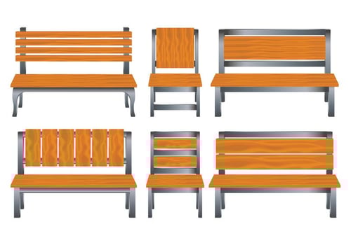 Lawn Chair Vectors Set
