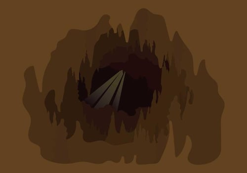 Free Cavern SIlhouette Illustration vector
