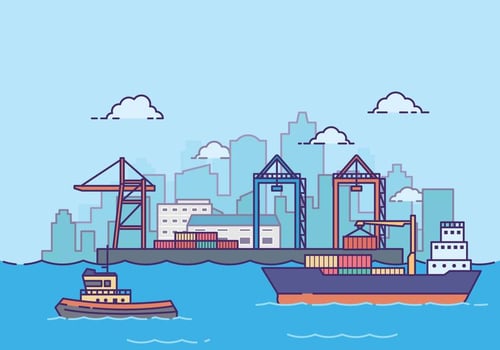 Free Shipyard Illustration vector