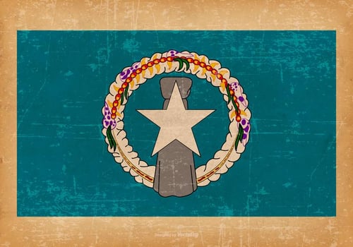 Grunge Flag of Northern Mariana Islands vector