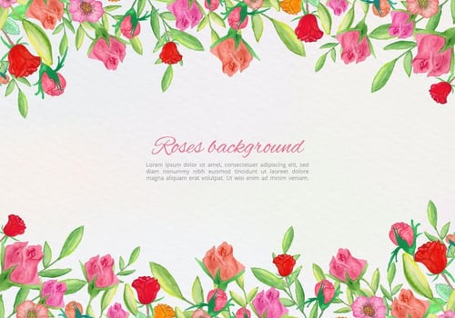 Free Vector Hand Draw Floral Card
