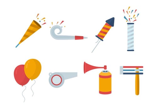 Free Noise Maker Items vector
