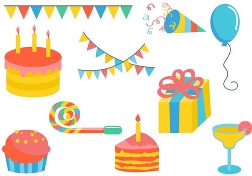 Free Colorful Party Vectors