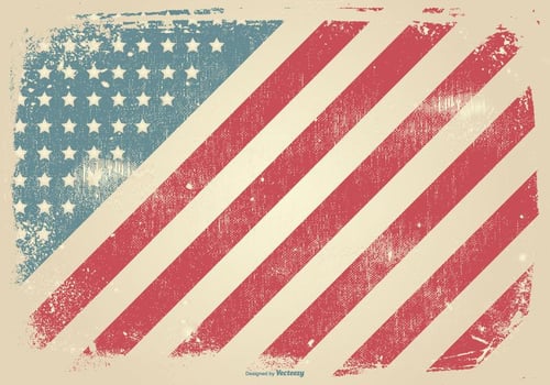 Grunge Style Patriotic Background vector