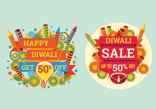 Colorful Firecracker for Diwali Sale Celebration vector