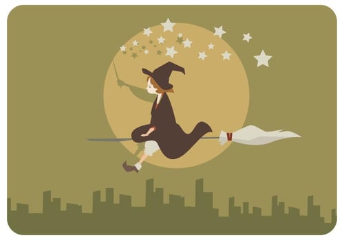 Young Befana Vector