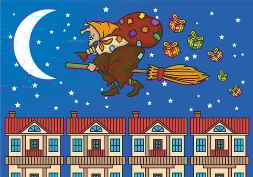 Befana vector illustration
