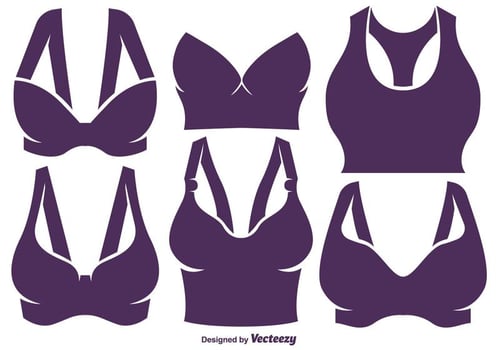 Vector Set Of Bustiers