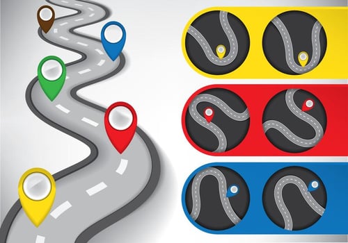 Roadmap Illustration vector