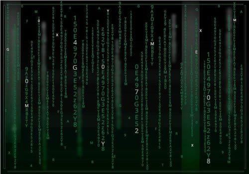 Matrix Dark Background vector