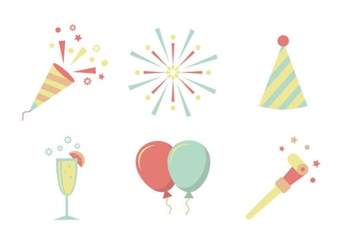 New Years Party Vector