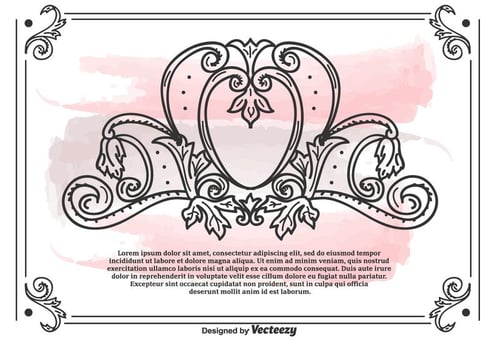 Vintage frame Vector Background