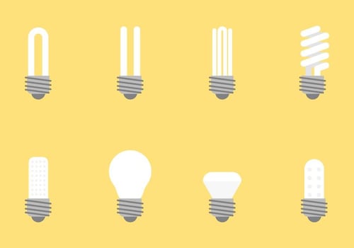 Flat Bulb Vectors