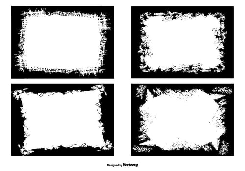 Grunge Photo Edges Collection vector