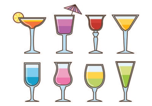 Vectors Glass Of Mocktail