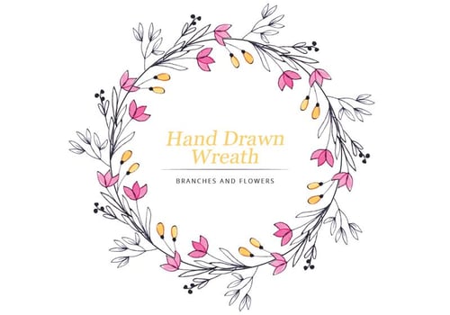 Vector Floral Wreath