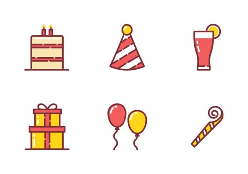 Birthday Party Icon vector
