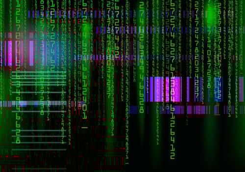 Abstract Digital Matrix Background vector