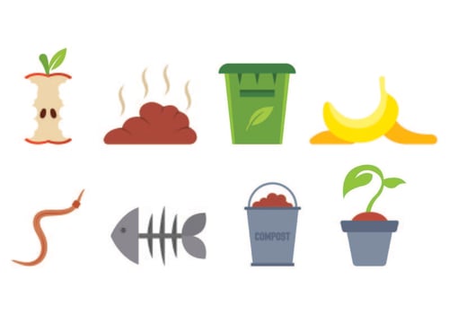 Set Of Compost Icons vector