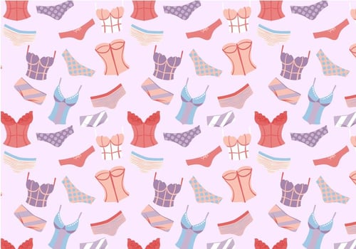 Woman's Underclothes Pattern Vectors