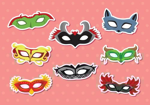 Masquerade Mask Vector