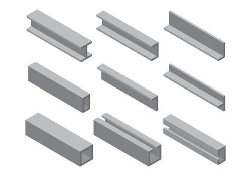 Girder Icons Set vector
