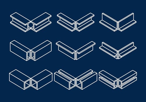 Girder Vector Icons Set