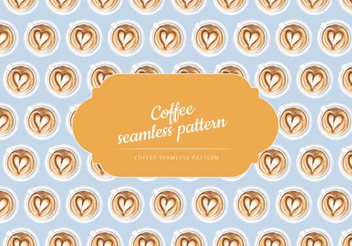 Cup of Coffee Vector Pattern